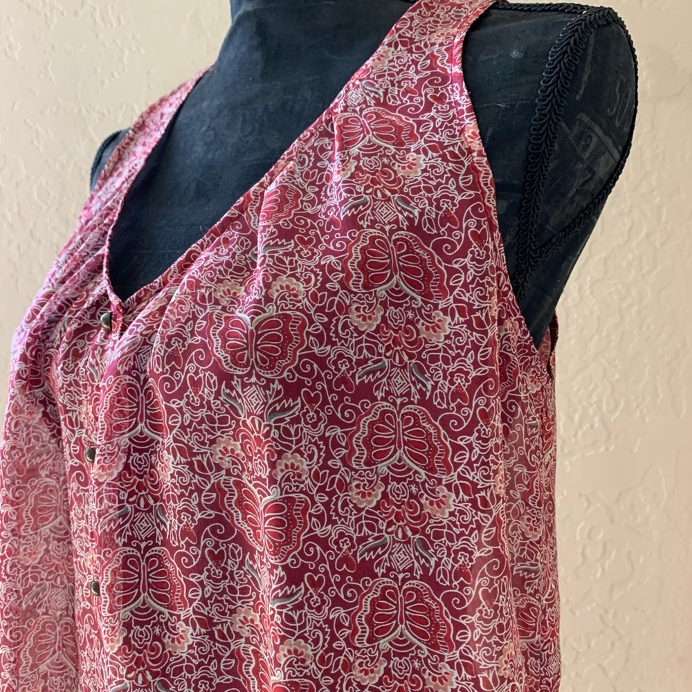 Ella Moss Butterfly Sleeveless Top